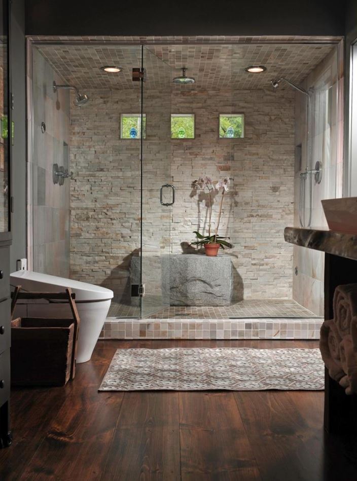 Modern Luxury Walk in Shower